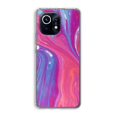 Paarse stroom: Xiaomi Mi 11 Transparant Hoesje