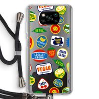 Fruitsticker: Xiaomi Poco X3 Pro Transparant Hoesje met koord