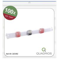 Quadrios 22C462 Stootverbinder Met krimpkous 0.5 mm² 1.0 mm² Volledig geïsoleerd Rood 1 set(s) - thumbnail