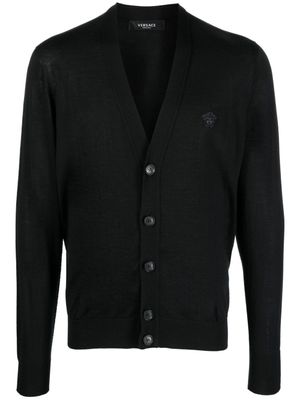 Versace cardigan à broderies Medusa - Noir