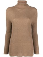 Fabiana Filippi roll-neck ribbed-knit jumper - Marron - thumbnail