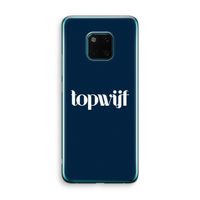 Topwijf Navy: Huawei Mate 20 Pro Transparant Hoesje