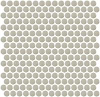 Mozaïek tegels Penny Grijs Glans 31,5x29,1 - Rond Wand en vloer Geglazuurde porseleinen steengoed