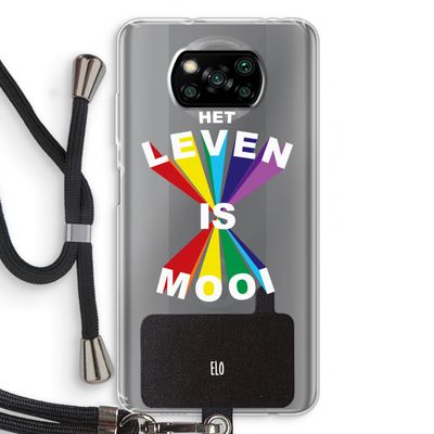 Het Leven Is Mooi: Xiaomi Poco X3 Pro Transparant Hoesje met koord
