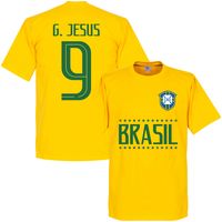 Brazilië G. Jesus 9 Team T-Shirt - thumbnail