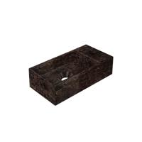 Fontein INK Versus 36x18x9cm Hardsteen Rechts Met Kraangat Glans Emperador