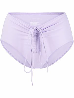 Christopher Esber bas de bikini à lien de resserrage - Violet