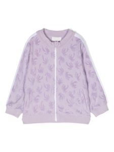 Palm Angels Kids veste Palms à rayures latérales - Violet