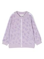 Palm Angels Kids veste Palms à rayures latérales - Violet - thumbnail