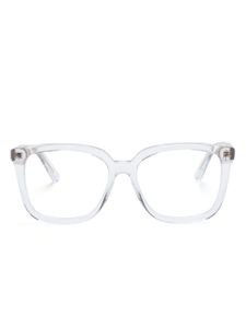 Gucci Eyewear lunettes de vue à monture carrée transparente - Blanc