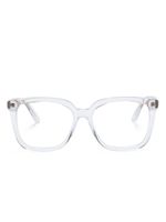 Gucci Eyewear lunettes de vue à monture carrée transparente - Blanc