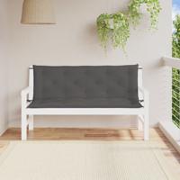 VidaXL Tuinbankkussens 2 st 150x50x7 cm oxford stof antracietkleurig