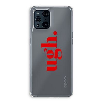 Ugh: Oppo Find X3 Pro Transparant Hoesje