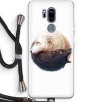 Yin Yang Wolves: LG G7 Thinq Transparant Hoesje met koord