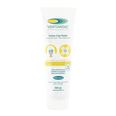 Groene klei pasta in tube