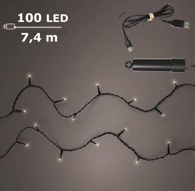 Basic duracharge lights 100 lamps klassiek warm