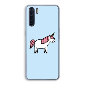 Eenhoorn: Oppo A91 Transparant Hoesje