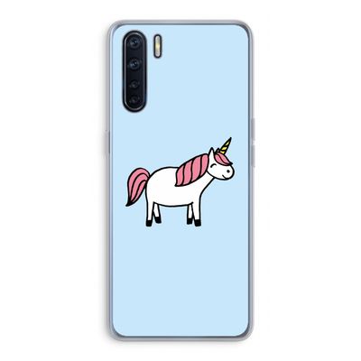 Eenhoorn: Oppo A91 Transparant Hoesje