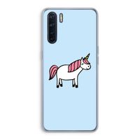 Eenhoorn: Oppo A91 Transparant Hoesje Eenhoorn: Oppo A91 Transparant Hoesje