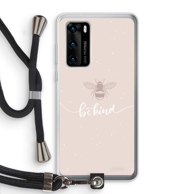 Be(e) kind: Huawei P40 Transparant Hoesje met koord