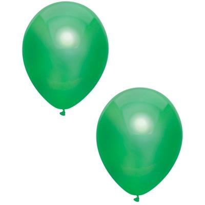 Feest ballonnen - metallic groen - 10x stuks - 30 cm - verjaardag versiering