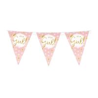 Party Flags foil It&apos;s a girl! | 6 stuks