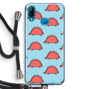 Dinosawrr: Huawei P20 Lite Transparant Hoesje met koord