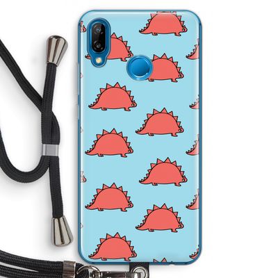 Dinosawrr: Huawei P20 Lite Transparant Hoesje met koord