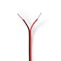 Nedis CAGW0500BK1000 Speaker-kabel 2x 0,50 Mm2 100 M Folieverpakking |zwart/rood - thumbnail