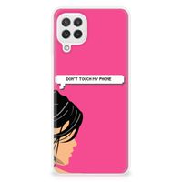 Samsung Galaxy A22 4G | M22 Silicone-hoesje Woman Don't Touch My Phone - thumbnail