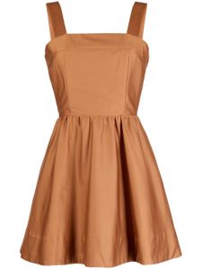 alice + olivia robe courte Saige à détail de laçage - Marron