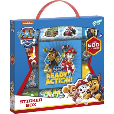 Paw Patrol sticker box - cadeaupakket - 1000 stickers - incl tekenboekje