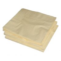 25x Creme kleur servetten 33 x 33 cm