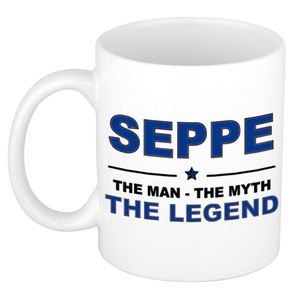 Seppe The man, The myth the legend cadeau koffie mok / thee beker 300 ml