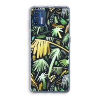 Tropical Palms Dark: Motorola Moto G9 Plus Transparant Hoesje Tropical Palms Dark: Motorola Moto G9 Plus Transparant Hoesje