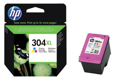 Inktcartridge HP N9K07AE 304XL kleur Inktcartridge HP N9K07AE 304XL kleur