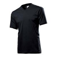 Stedman basic heren t-shirt - met v-hals - zwart - ondershirt - 100% katoen