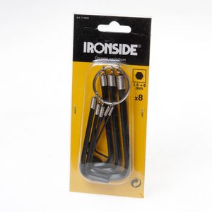 Inbussleutelset 8dlg 1.5-6mm m.ring