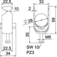 OBO Bettermann 1186322 Beugelklem 1 stuk(s)