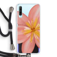 Pink Ellila Flower: Huawei P Smart Pro Transparant Hoesje met koord