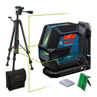 Bosch Professional GLL 2-15 G Kruislijnlaser Groen + BT 150 Statief - 0601063W01