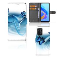OPPO A76 | A96 | Telefoonhoesje | Met pasjeshouder | Vlinders