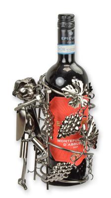 A TIN BOTTLE HOLDER "VINTAGER"
