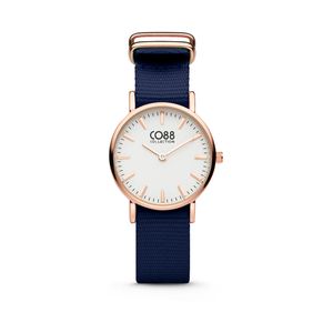 CO88 Collection 8CW-10042 - Horloge - nato band - donkerblauw - ø 26 mm