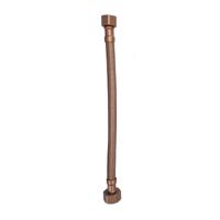 Flexibele Aansluitslang BWS Kiro 1/2 x 3/8 25 cm Geborsteld Brons Koper
