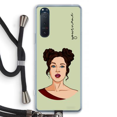 Pop-Art Creator: Sony Xperia 5 II Transparant Hoesje met koord