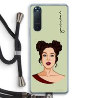Pop-Art Creator: Sony Xperia 5 II Transparant Hoesje met koord