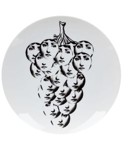 Fornasetti assiette "Tema e variazioni" - Blanc