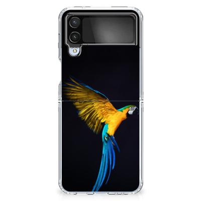 Samsung Galaxy Z Flip 4 | TPU Hoesje | Papegaai