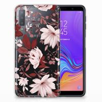 Smartphone hoesje Samsung Galaxy A7 (2018) Watercolor Flowers